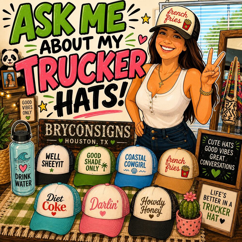 Ask me about my trucker hats Unlisted Items ❤️💙 Thank you!! 🤗